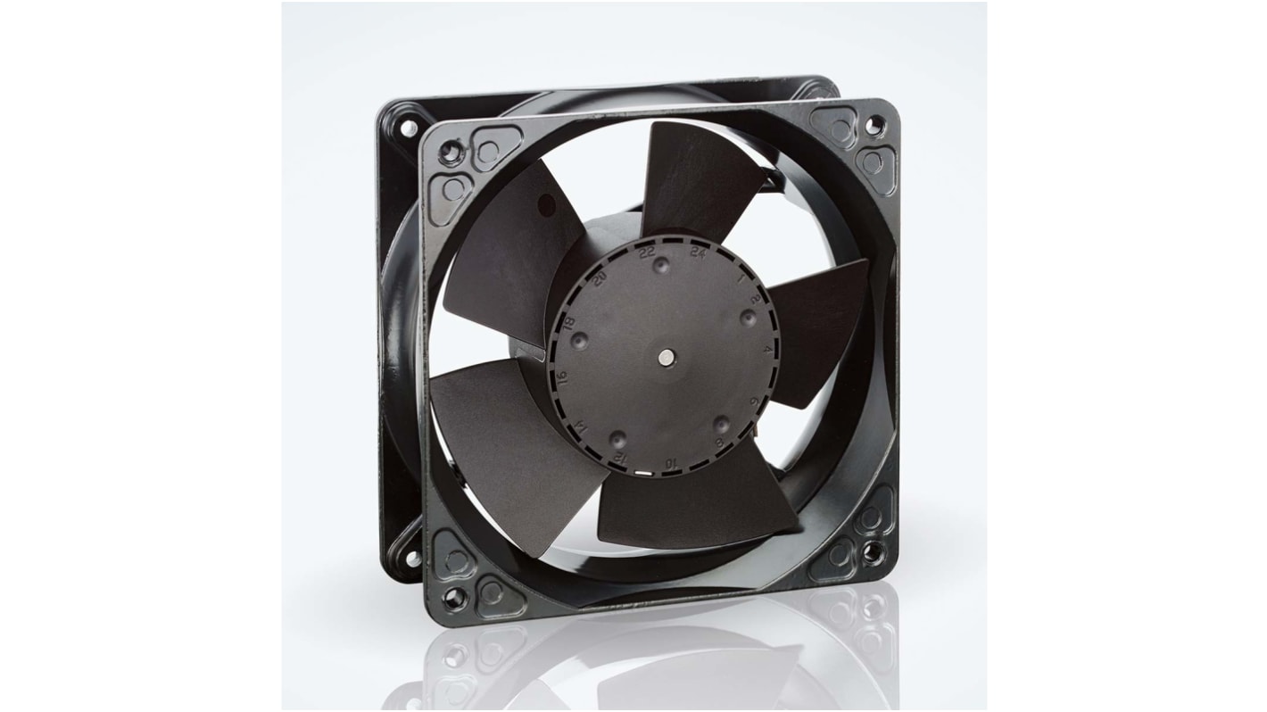 ebm-papst 直流轴流风机, 24 V 直流电源, 237m³/h, 11W, 4400rpm, 119 x 119 x 38mm, IP20, 4100 N系列