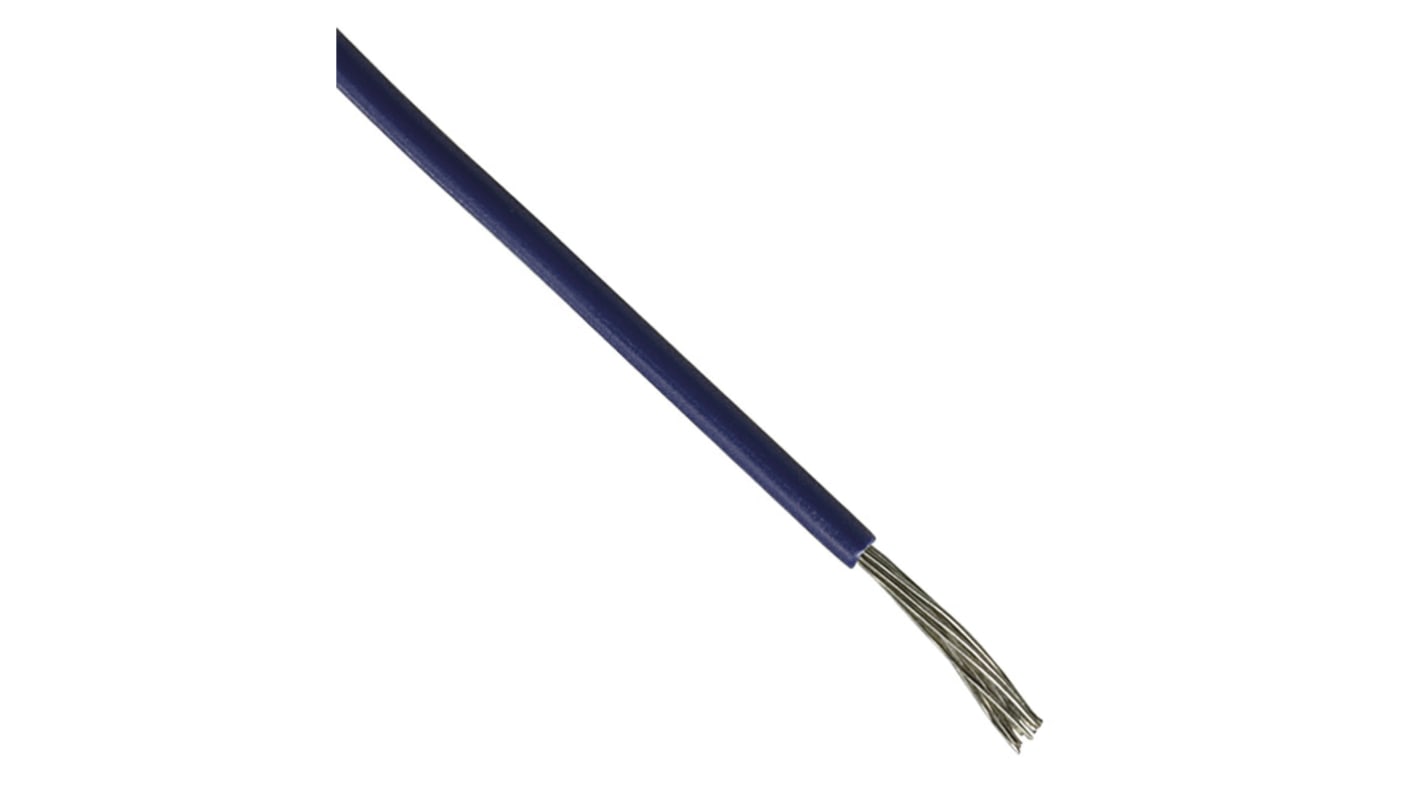 RS PRO Blue 0.75 mm² Hook Up Wire, 18 AWG, 19/0.25 mm, 100m, PTFE Insulation