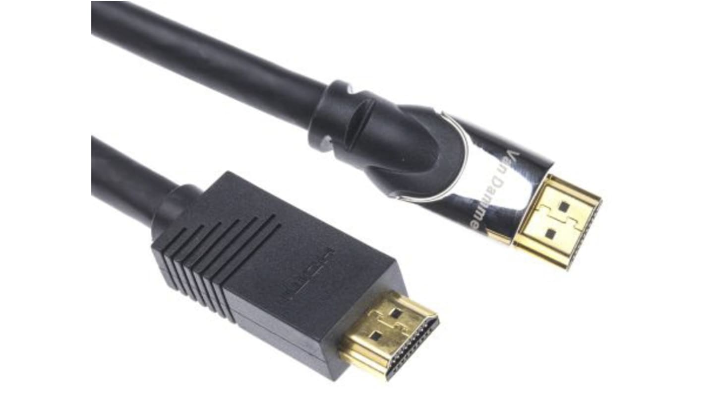 Van Damme High Speed Male HDMI Ethernet to Male HDMI Ethernet Cable, 15m