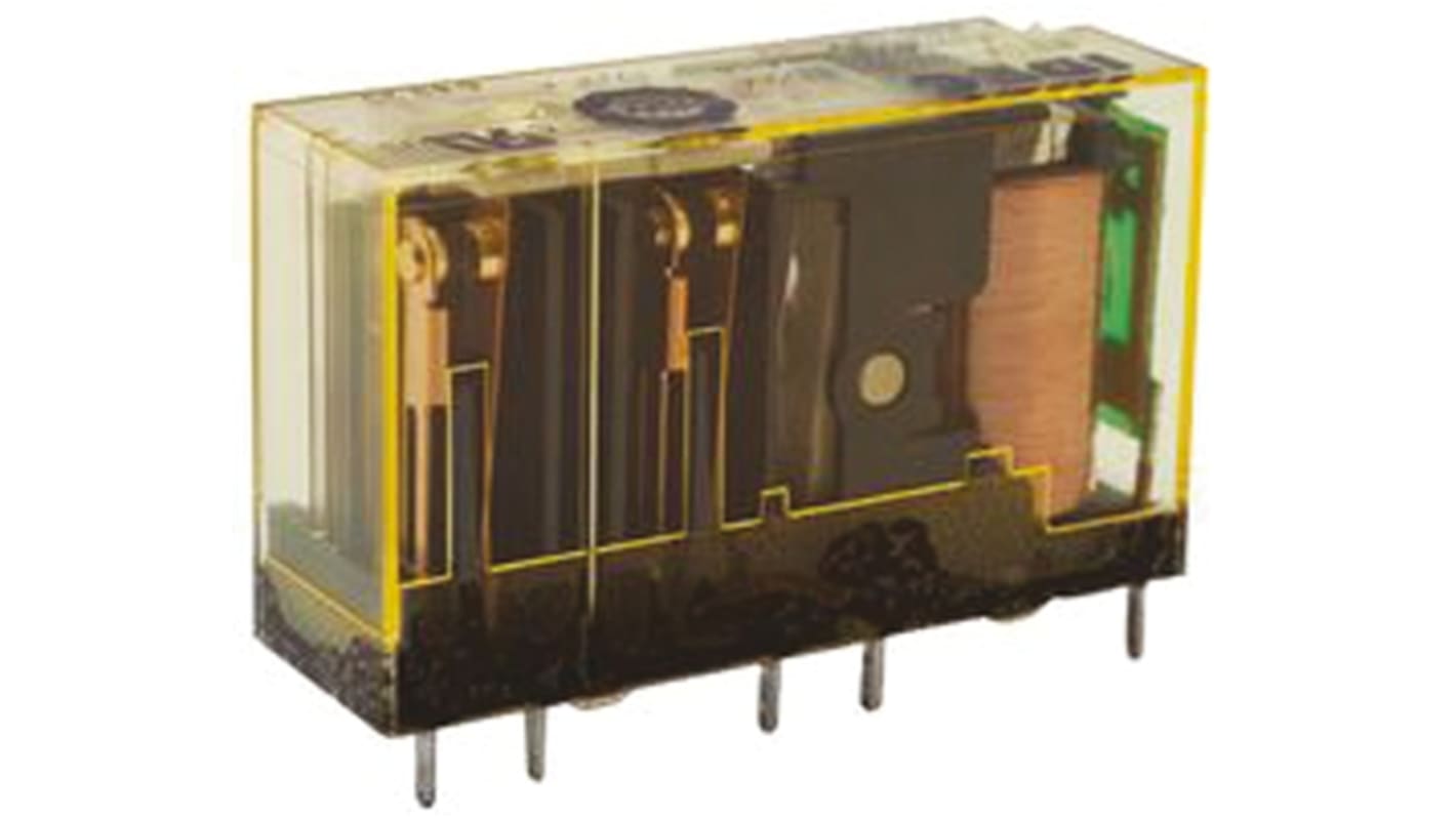 Idec PCB Mount Force Guided Relay, 24V dc Coil Voltage, 4 Pole, DPDT