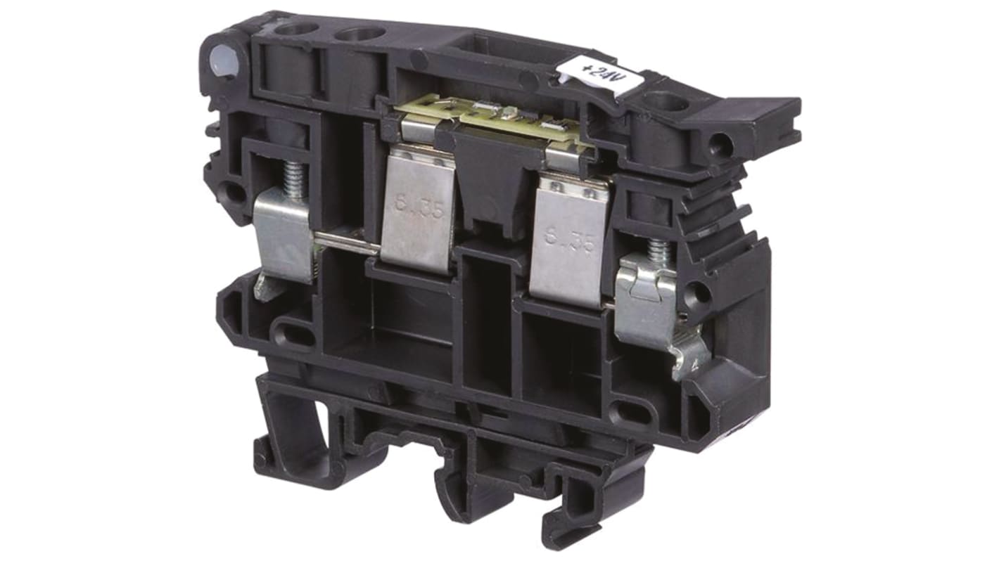 Contatto standard a blocchi Entrelec, Nero, livello Singolo, 16A