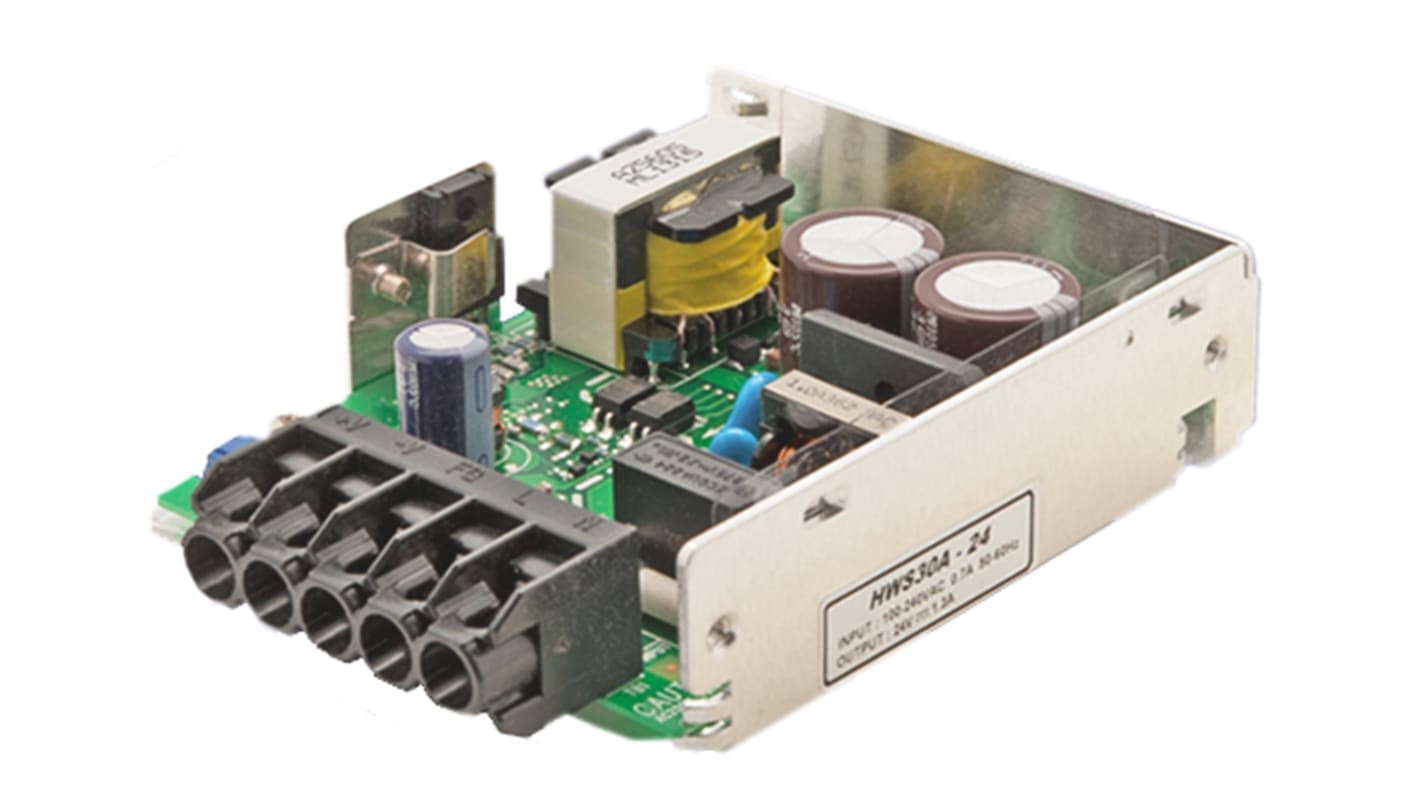 TDK-Lambda Switching Power Supply, HWS30A-3, 3.3V dc, 6A, 30W, 1 Output, 120 → 370 V dc, 85 → 265 V ac