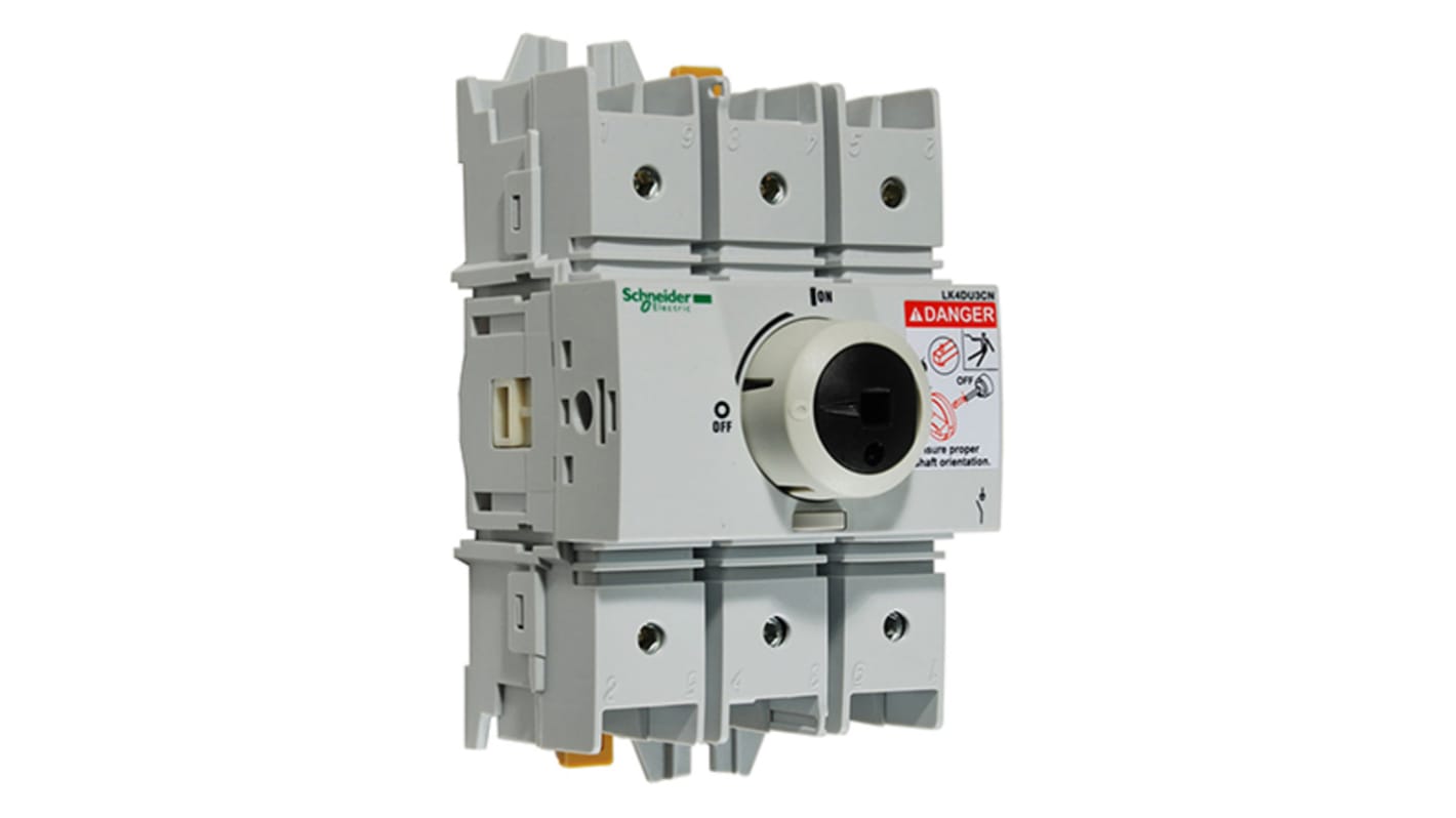 Schneider Electric 3P Pole Isolator Switch - 30A Maximum Current