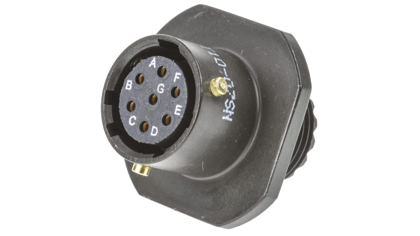 Amphenol Limited, 62GB 7 Way Cable Mount MIL Spec Circular Connector Receptacle, Socket Contacts,Shell Size 10, Bayonet