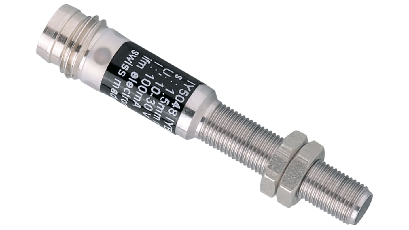 Rs-Online Sensore di prossimità Cilindro filettato ifm electronic M5 rilevamento 1 5 mm 10 → 30 V c.c