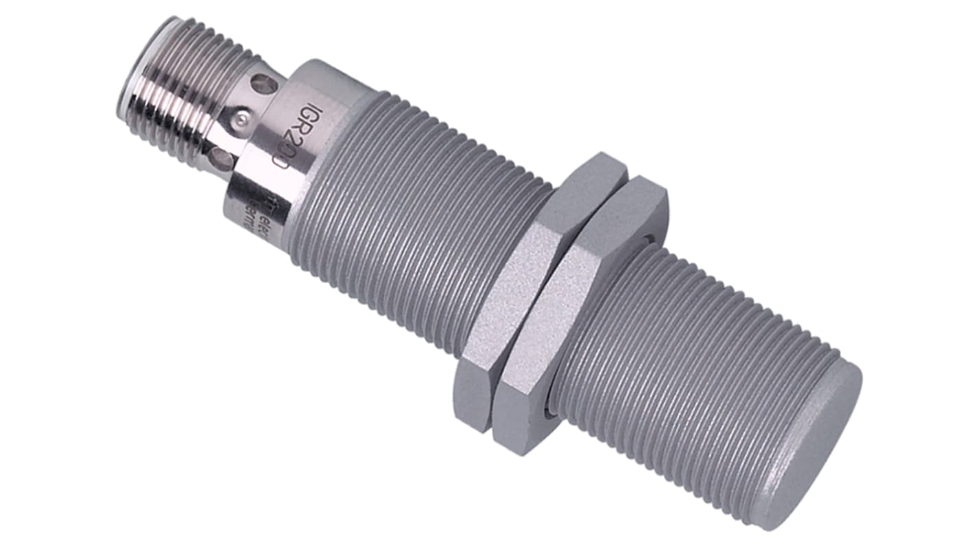 ifm electronic Inductive Barrel Proximity Sensor, M18, 6 mm Detection, PNP NO, 10 → 36 V dc