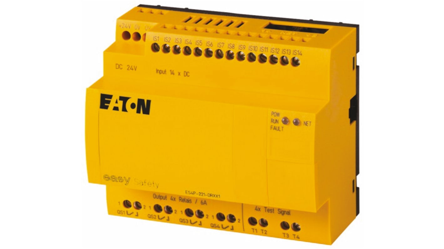 Eaton easySafety Safety Controller, 14 Safety Inputs, 8 Safety Outputs, 24 V dc