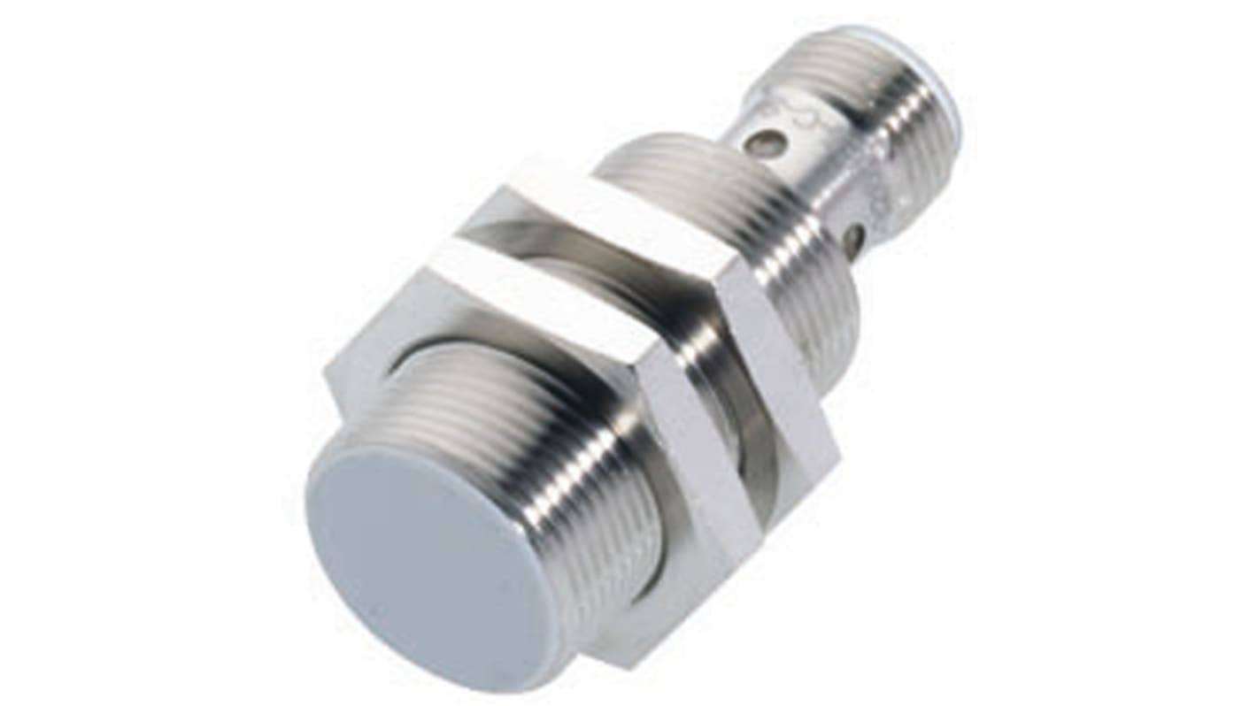 BALLUFF Inductive Threaded Barrel Proximity Sensor, M18, 8 mm Detection, PNP NO, 10 → 30 V dc