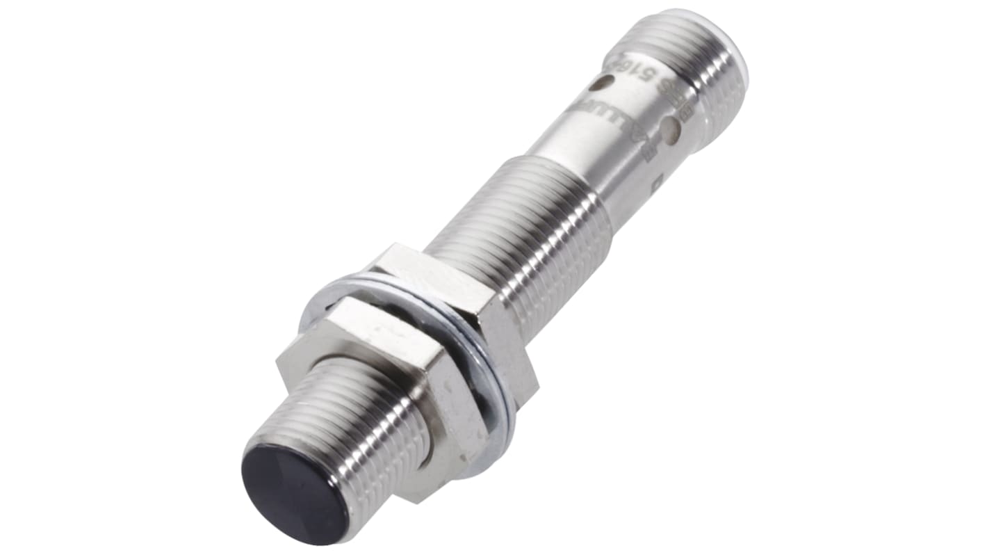 BALLUFF Inductive Barrel Proximity Sensor, M12, 6 mm Detection, PNP NO, 10 → 30 V dc