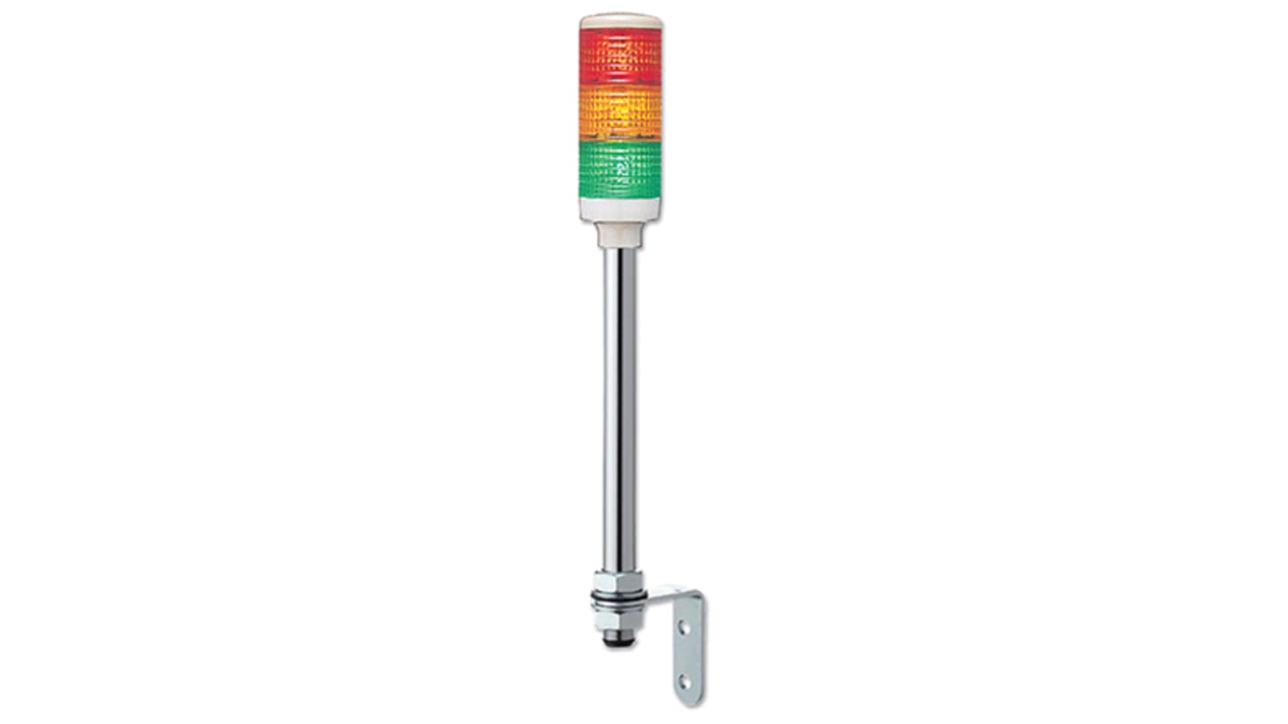 Rs-Online Torretta di segnalazione Schneider Electric 100 → 240 V c.a. LED 3 elementi lenti Rosso/Verde/Ambra