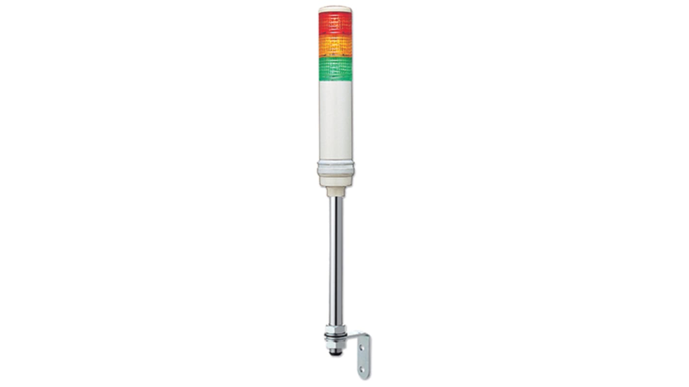 Rs-Online Torretta di segnalazione Schneider Electric 100 → 240 V c.a. LED 3 elementi lenti Rosso/Verde/Ambra con