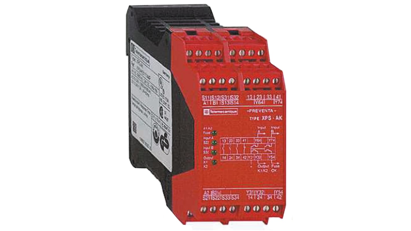 Schneider Electric Dual-Channel Emergency Stop, Light Beam/Curtain, Safety Mat/Edge, Safety Switch/Interlock Safety