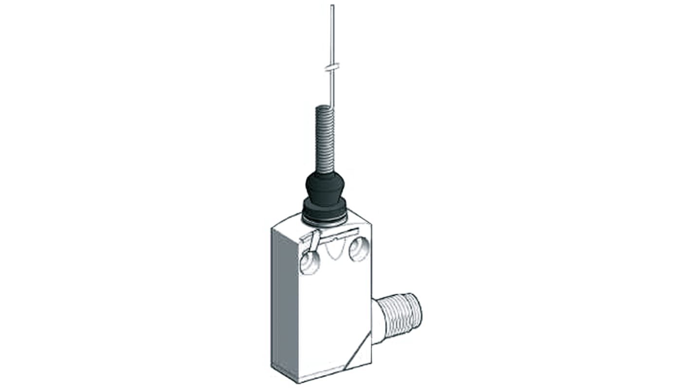 Telemecanique Sensors OsiSense XC Series Coil Spring Limit Switch, NO/NC, IP66, IP67, IP68, SPDT, Zamak Zinc Alloy