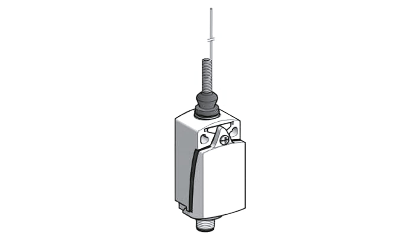 Telemecanique Sensors OsiSense XC Series Coil Spring Limit Switch, NO/NC, IP66, IP67, DPST, Zamak Zinc Alloy Housing,