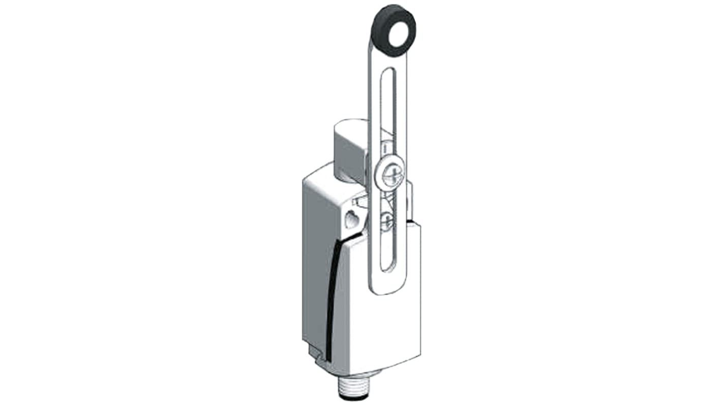 Telemecanique Sensors OsiSense XC Series Roller Lever Limit Switch, NO/NC, IP66, IP67, DPST, Zamak Zinc Alloy Housing,
