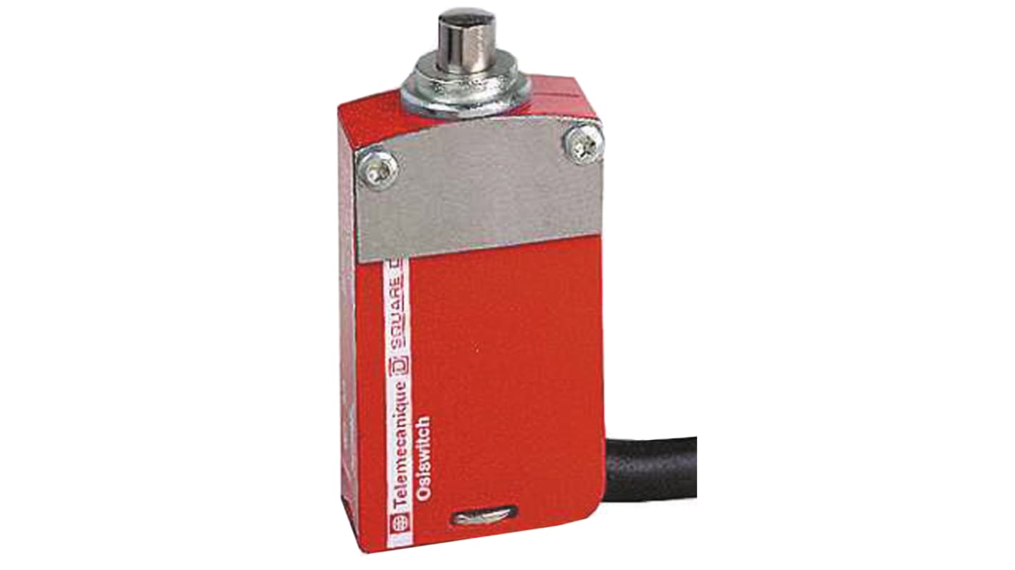 Telemecanique Sensors XCSM Series Plunger Top Plunger, 2NC/1NO, IP66, IP67, IP68, 3P, Metal Housing