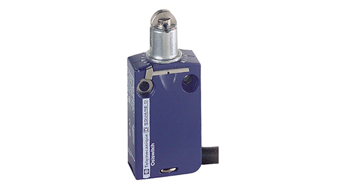 Telemecanique Sensors OsiSense XC Series Roller Plunger Limit Switch, NO/NC, IP66, IP67, IP68, Zamak Zinc Alloy