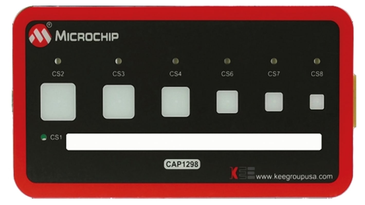 Microchip CAP1298 RightTouch Capacitive Touch Evaluation Kit