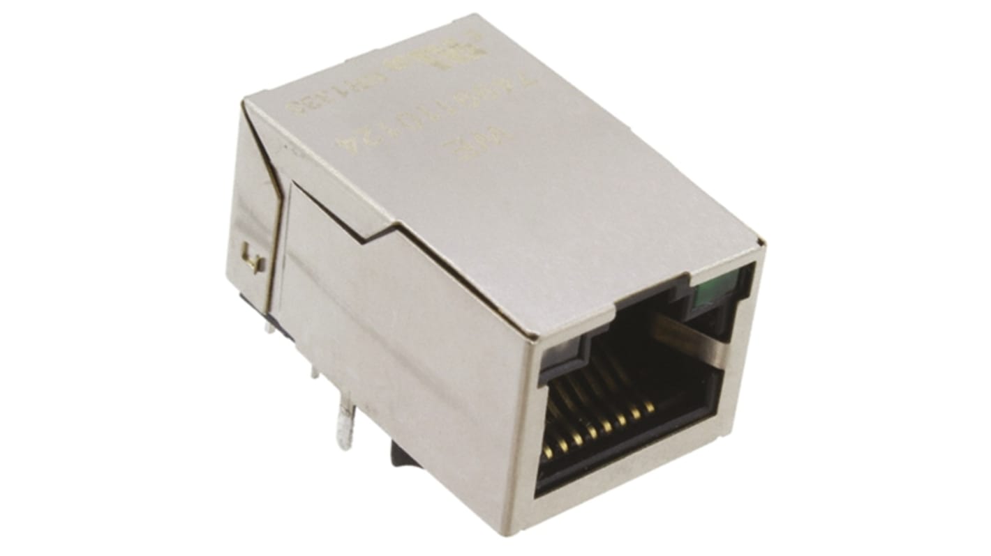 Wurth Elektronik LAN-Ethernet-Transformator Durchsteckmontage 1 Ports -1dB, L. 16.2mm B. 13.5mm T. 25.3mm