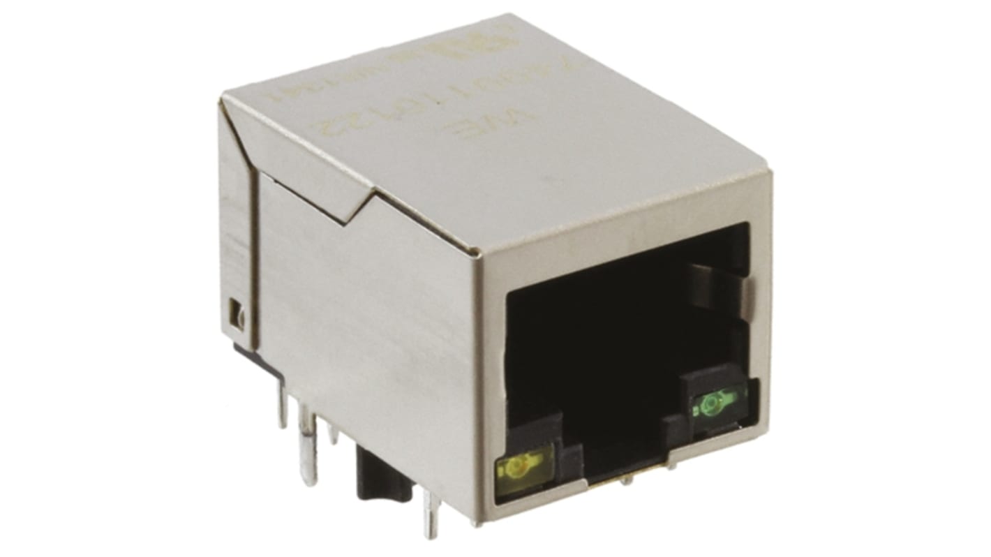 Trasformatore Lan Ethernet Wurth Elektronik, perdita inserzione -1dB, 1 porte, 16.04 x 13.5 x 21.3mm