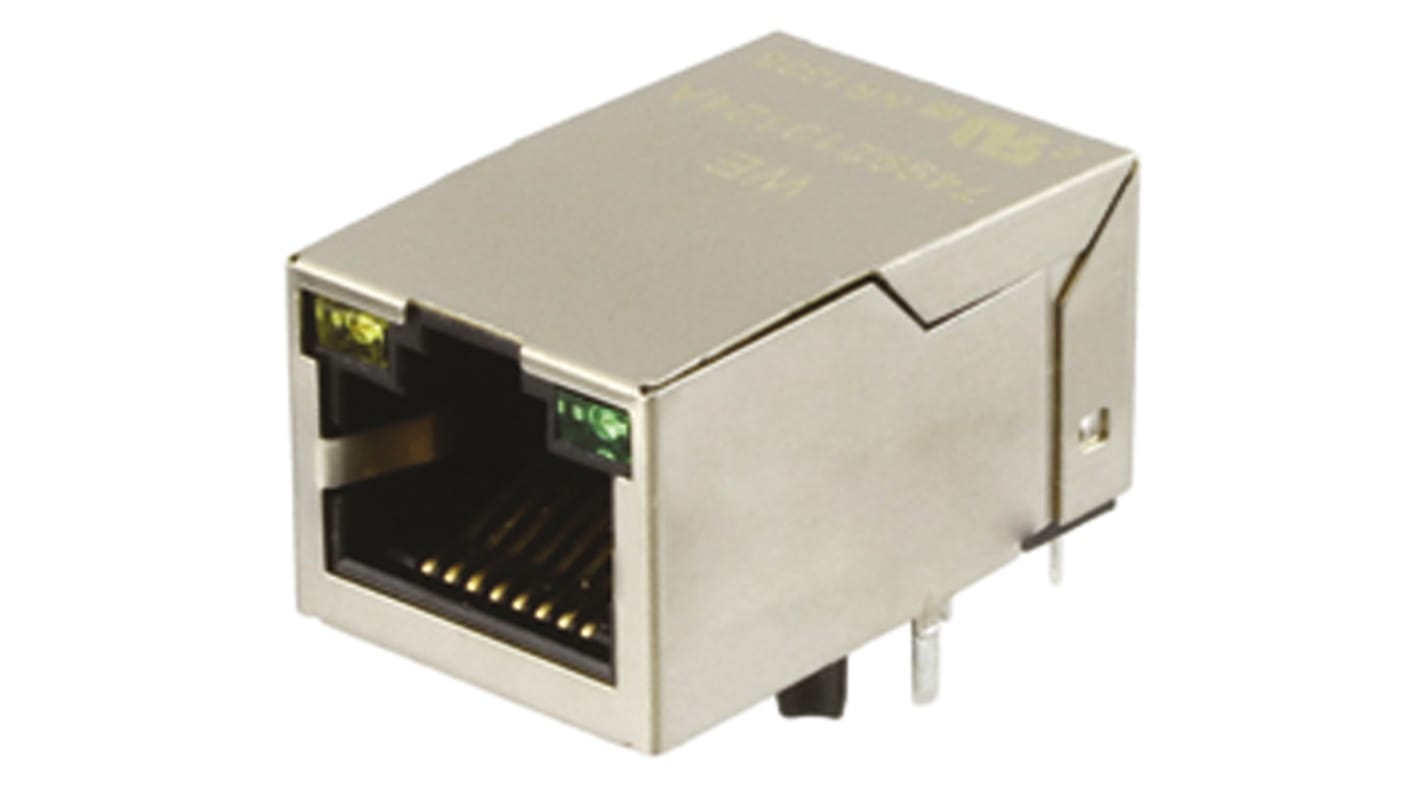 Wurth Elektronik LAN-Ethernet-Transformator Durchsteckmontage 1 Ports -1dB, L. 16.2mm B. 13.5mm T. 25.3mm