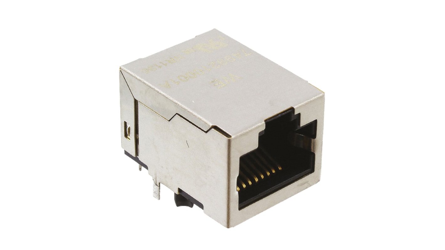 Wurth Elektronik LAN-Ethernet-Transformator Durchsteckmontage 1 Ports -1.9dB, L. 16mm B. 13.74mm T. 21.84mm