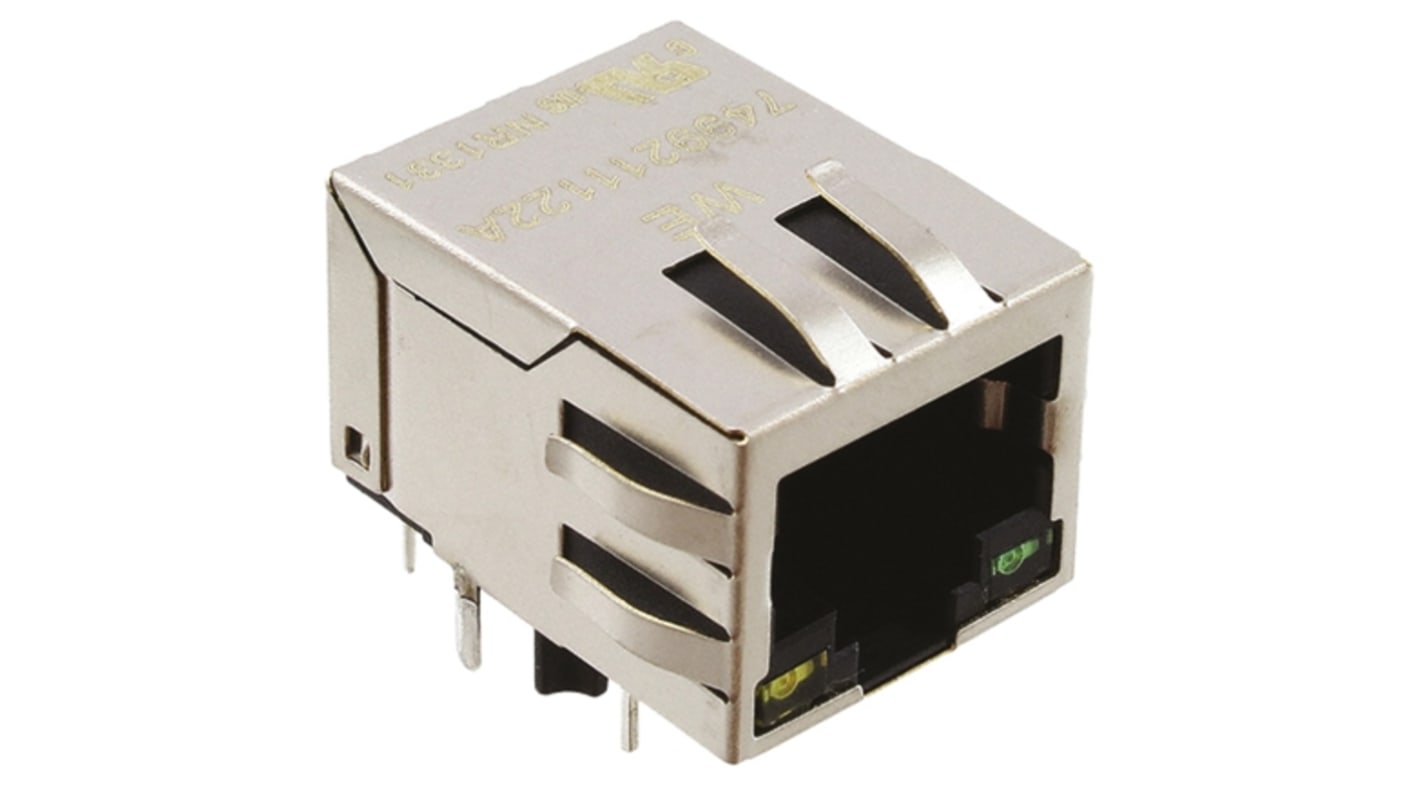 Wurth Elektronik LAN-Ethernet-Transformator Durchsteckmontage 1 Ports -1dB, L. 13.74mm B. 15.88mm T. 21.84mm