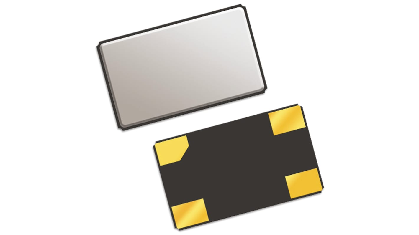 QT Quarztechnik 27MHz Crystal ±10ppm SMD 4-Pin 6.2 x 3.7 x 1.2mm
