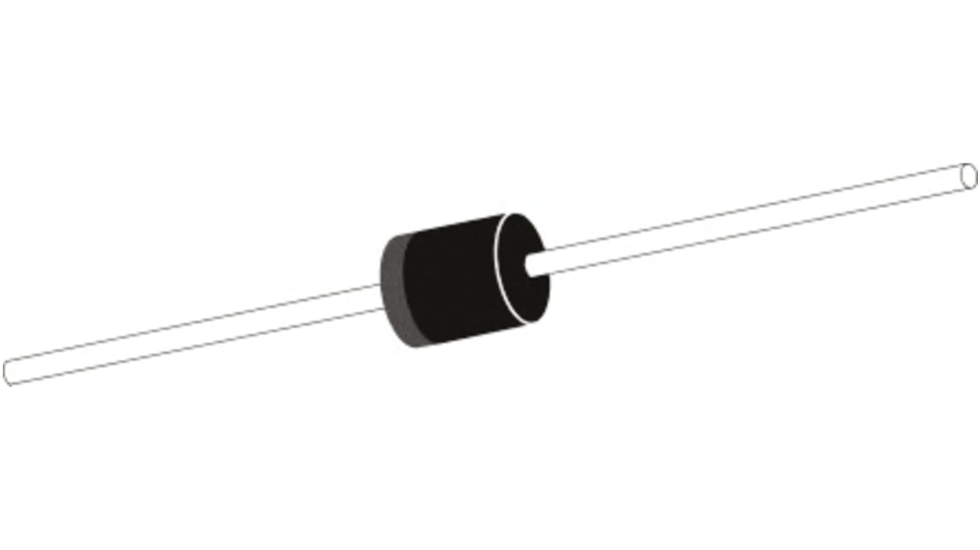Diodo TVS Vishay, Unidirezionale, Su foro, bloccaggio 69.4V, breakdown 47.8V, P600