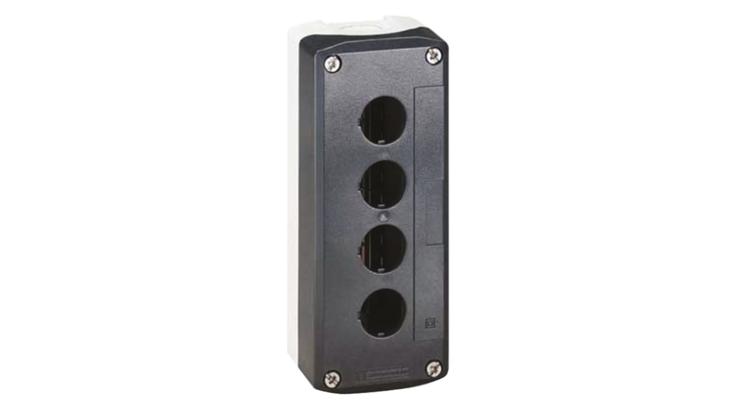 Contenitore stazione di controllo Schneider Electric, 4 fori, Ø 22mm, 68 x 53 x 166mm, IP65