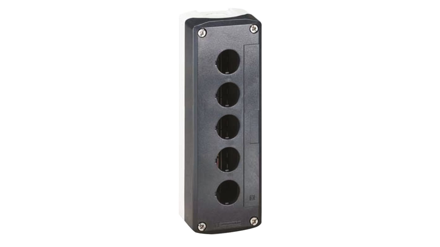 Schneider Electric Grey Plastic XAL Control Station Enclosure - 5 Hole 22mm Diameter