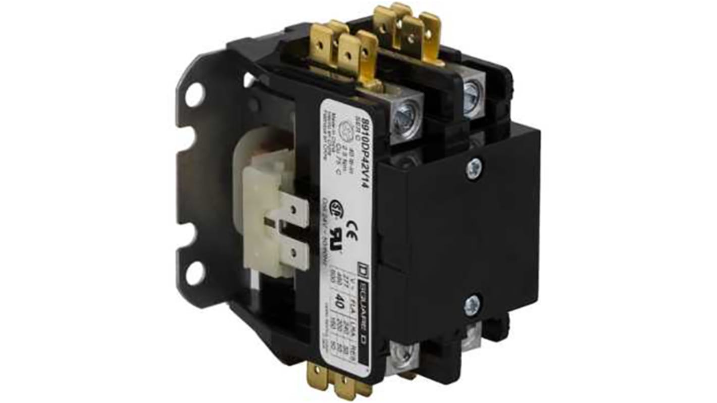 Schneider Electric DPA Contactor, 230 V ac Coil, 2-Pole, 30 A, 600 V ac