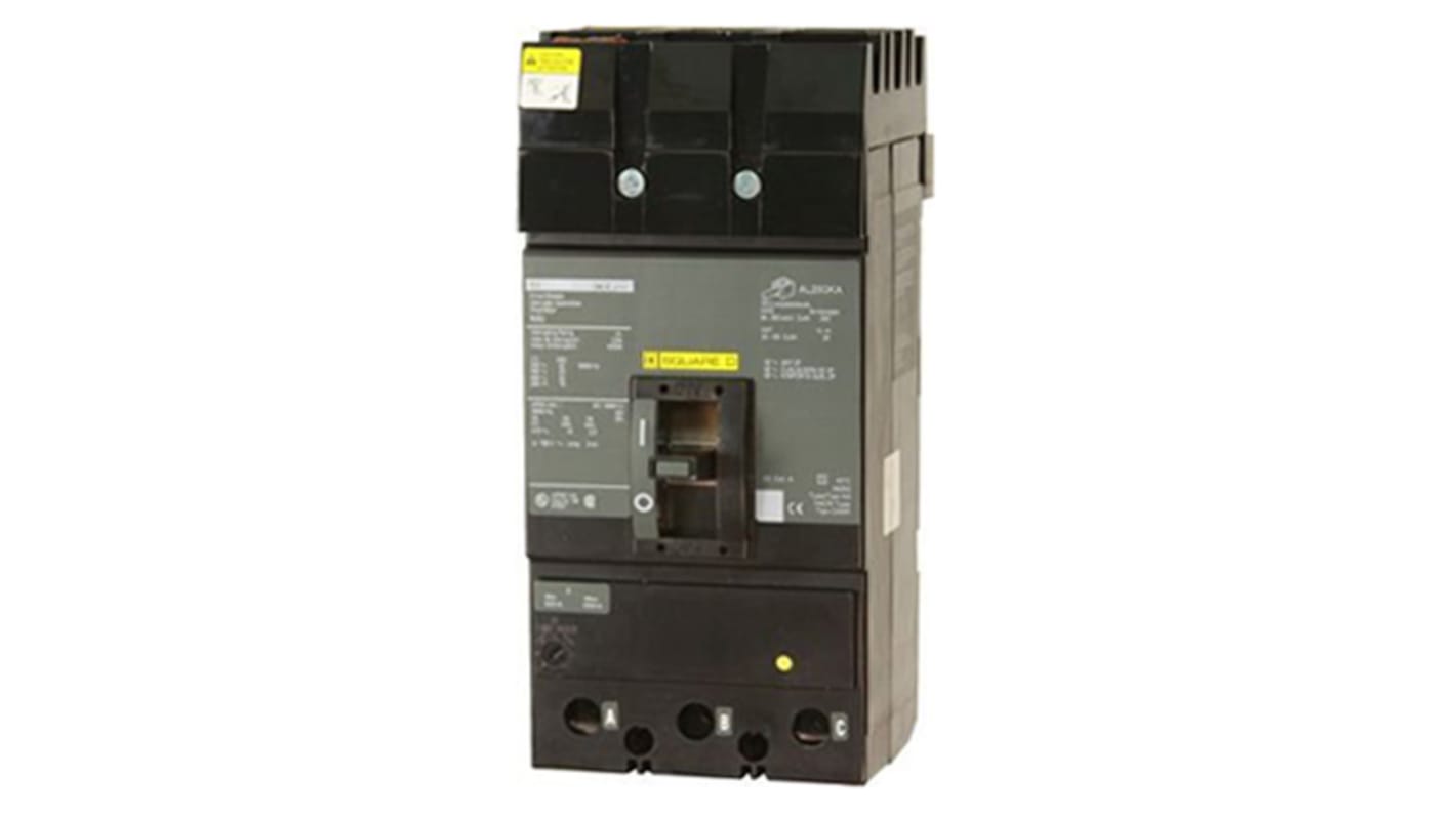 Disyuntores de caja moldeada MCCB Schneider Electric, 3P Polos, 225 A, Capacidad de Ruptura 65 kA a 480 V ac, Montaje