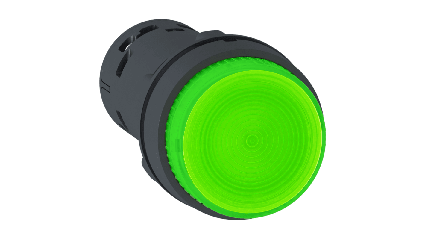 Schneider Electric Harmony XB7 Series Illuminated Push Button, Panel Mount, 22mm Cutout, SPST