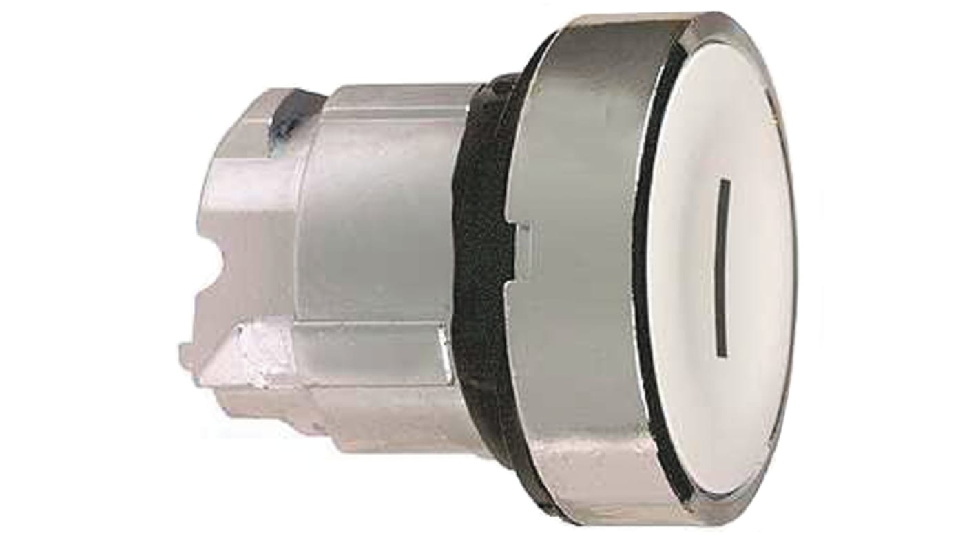 Schneider Electric Harmony XB4 Series White Momentary Push Button Head, 22mm Cutout, IP66, IP67, IP69K