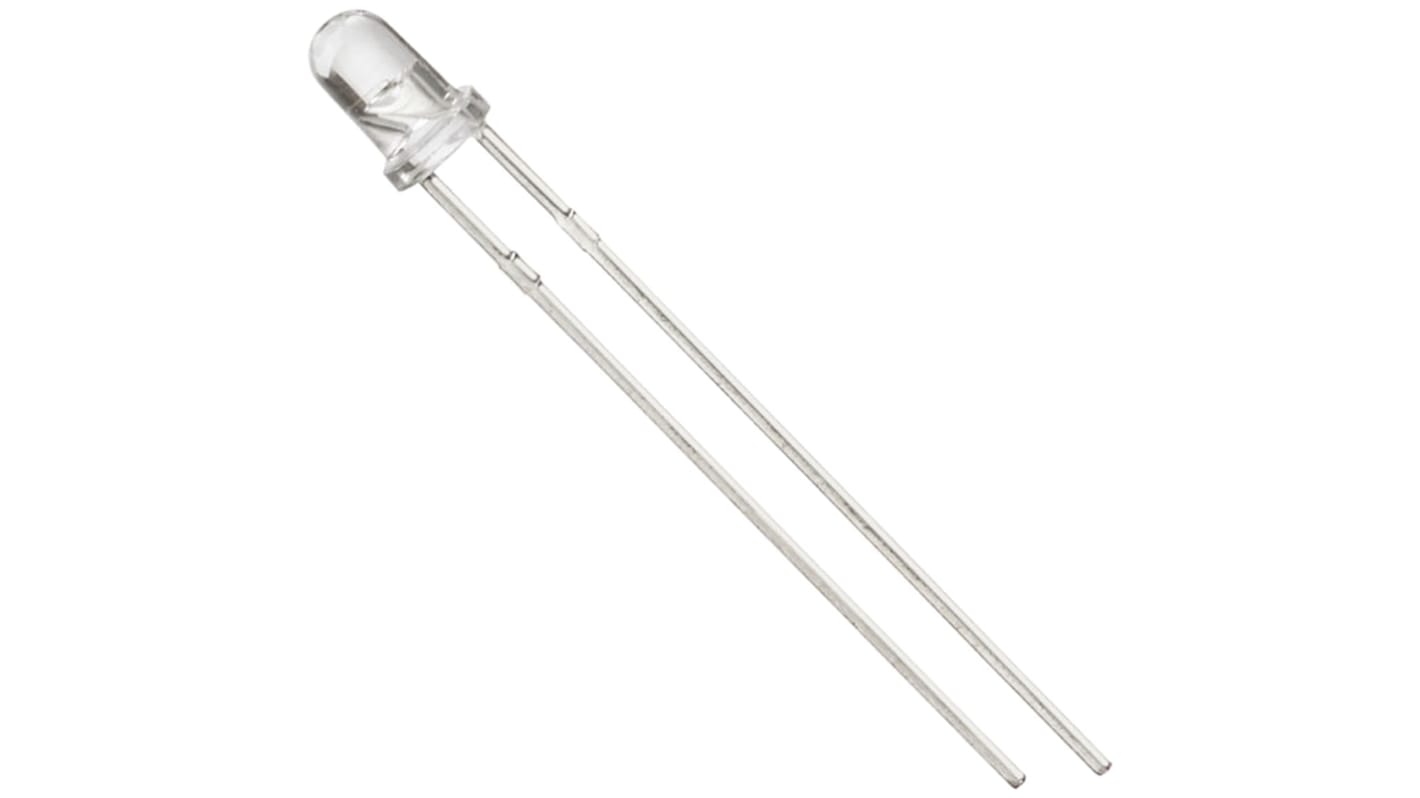 Wurth Elektronik 直插LED, 黄光, 3mm (T-1), 2针, 589 nm, WL-TMRW系列