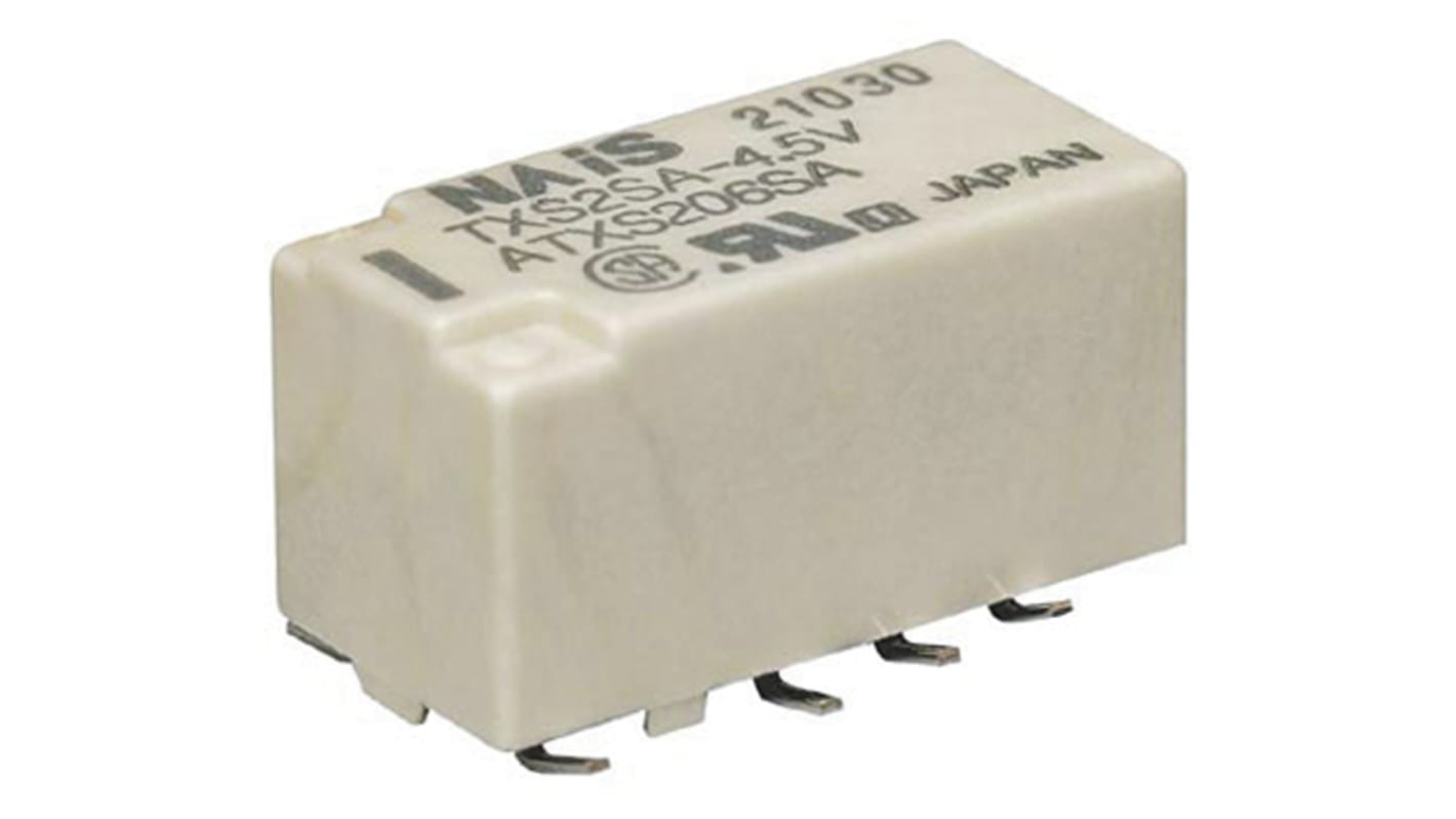 Panasonic Non-Latching Relay, 4.5V dc Coil, 1A Switching Current