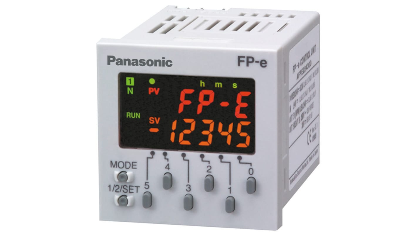 Panasonic AFPE Series Series PLC CPU for Use with FP-e Series, NPN, Relay Output, 6-Input, DC Input