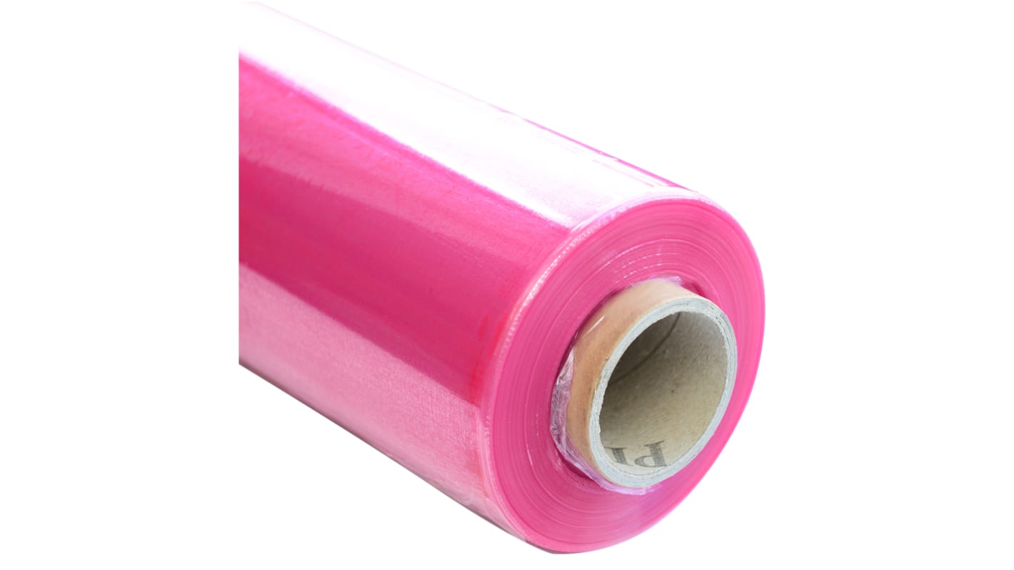 RS PRO ESD-Folie ableitend Pink, Stärke 0.025mm x 500mm x 300m