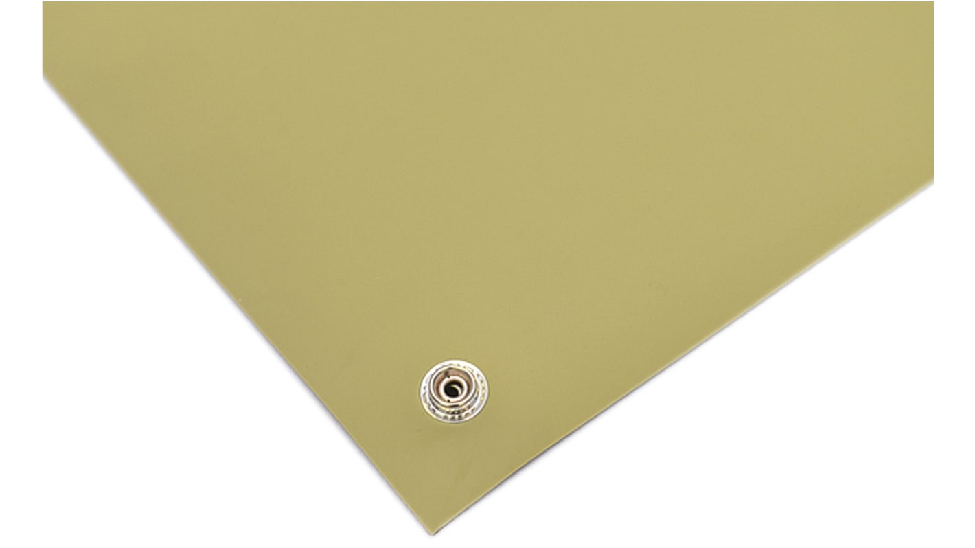 Tapis antistatique RS PRO, 1.2m x 1.2m x 2mm, pour Plan de travail