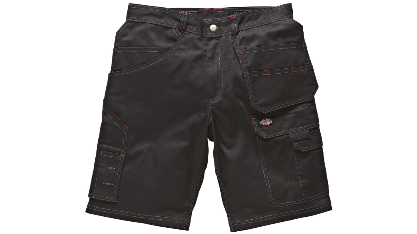 Dickies Redhawk Black Cotton, Polyester Work shorts, 42in