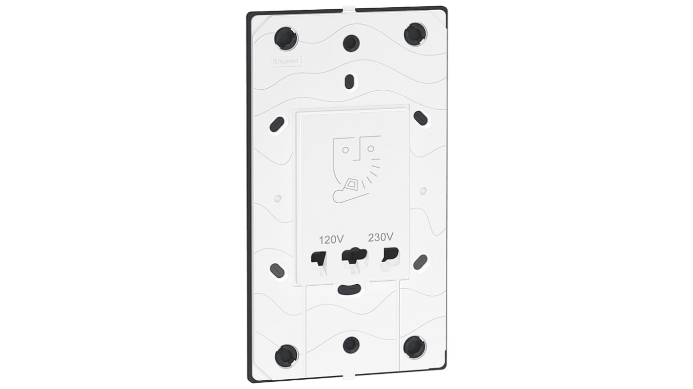 Legrand Arteor White 1 Gang Shaver Socket, Indoor Use