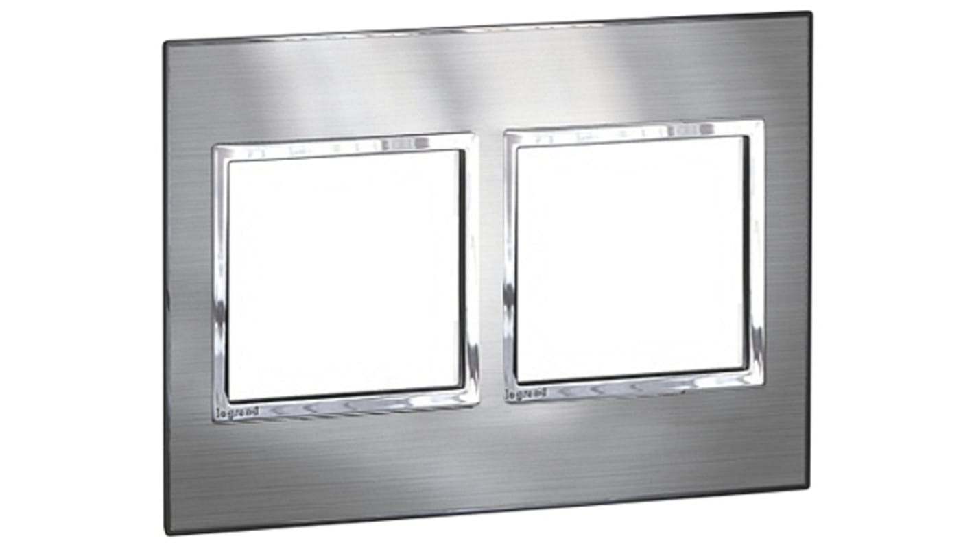 Legrand 2 Gang Metal Cover Plate