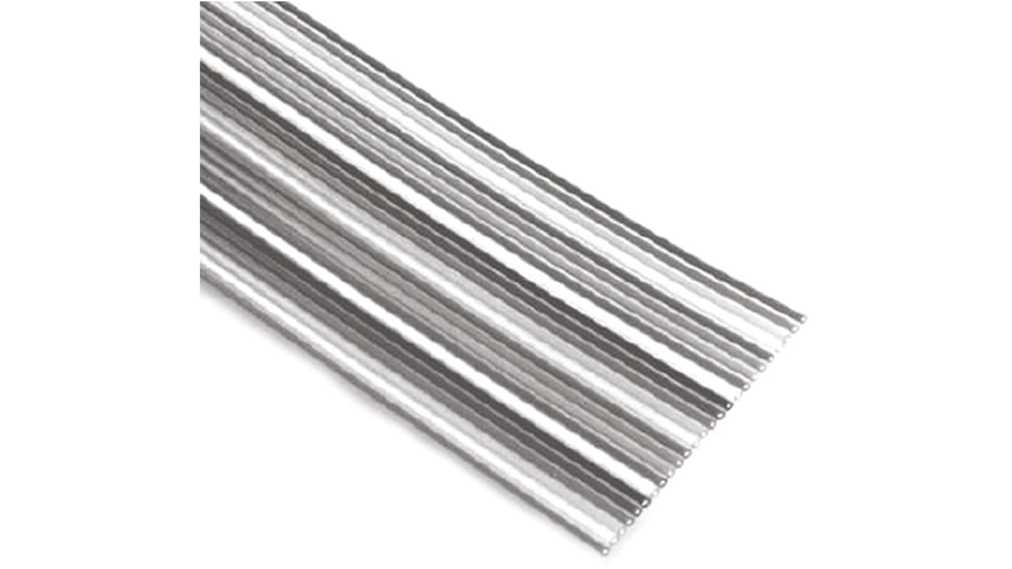 3M 3811 Series Flat Ribbon Cable, 10-Way, 1.27mm Pitch, 30.48m Length, IDC to IDC