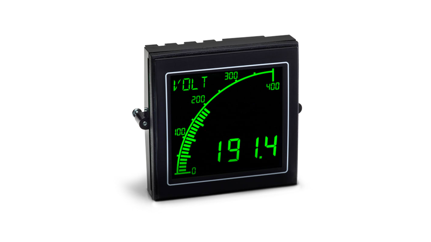 Trumeter 交流/直流数字电压表 , 12→ 24V 交流 / 直流, 4位数, 0 → 600 V ac, 0 → 600V 直流量程, 0.01精度, 68mm x 68mm切面