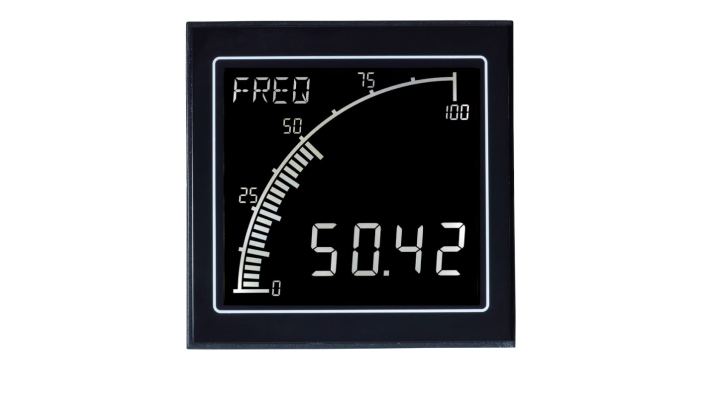 Trumeter デジタルパネルメータ, LCD, APM-FREQ-ANO