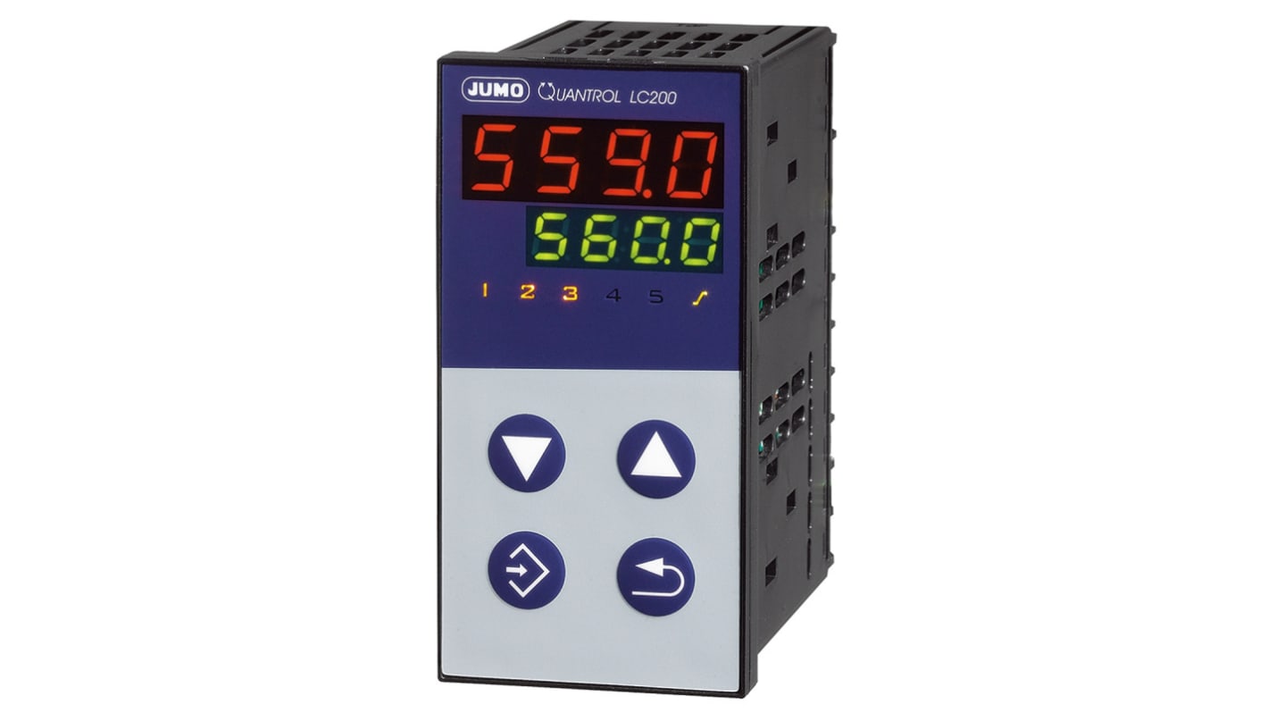 Controlador de temperatura PID Jumo serie QUANTROL, 48 x 96mm, 20 → 30 V ac / dc, 2 salidas Analógico