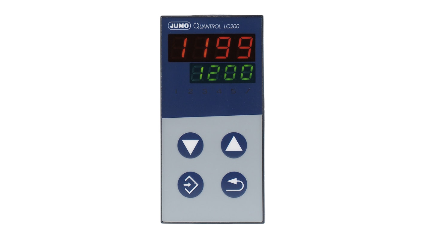 Controlador de temperatura PID Jumo serie QUANTROL, 48 x 96mm, 110 → 240 V ac, 2 salidas Analógico