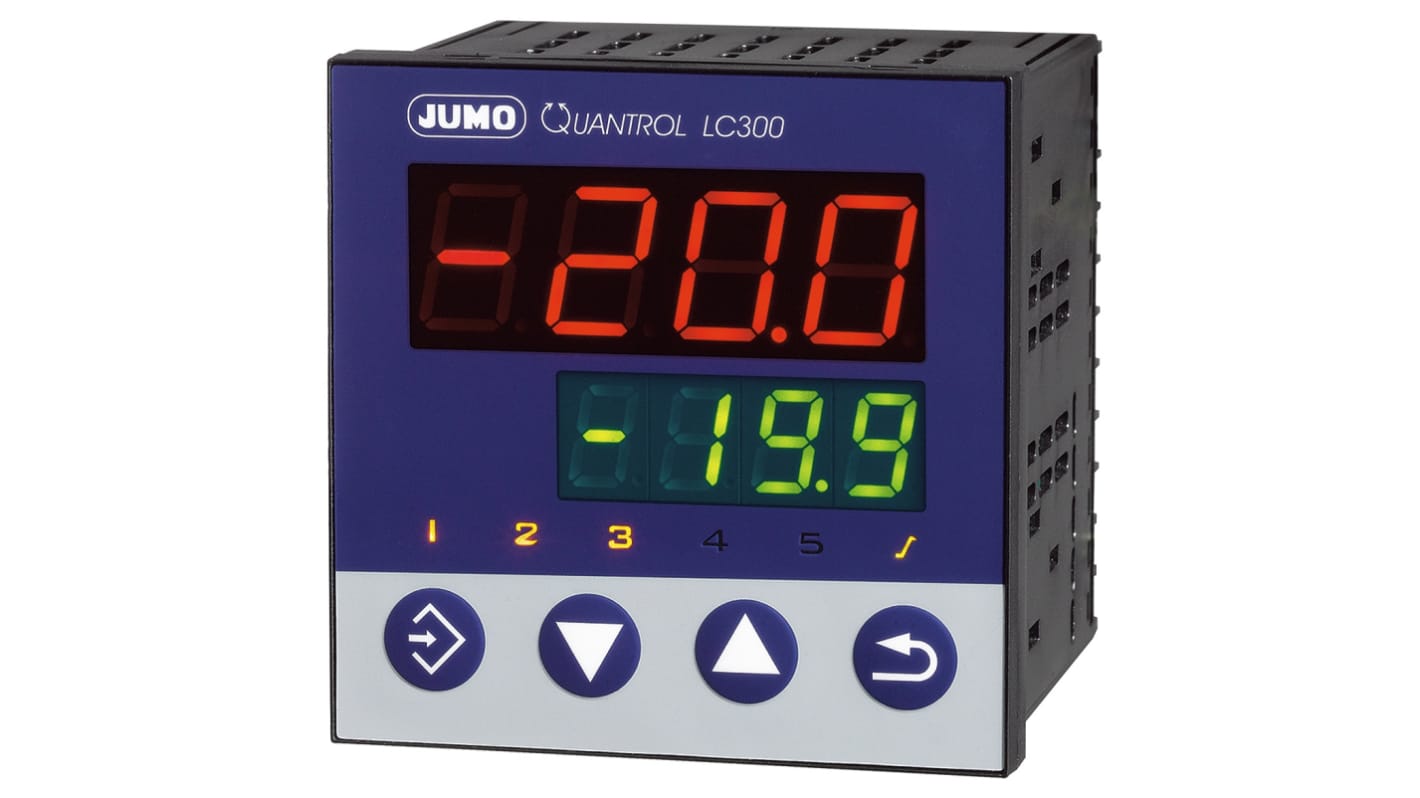 Rs-Online Termoregolatori PID Jumo QUANTROL 20 → 30 V c.a./c.c. 96 x 96mm 2 uscite Analogico