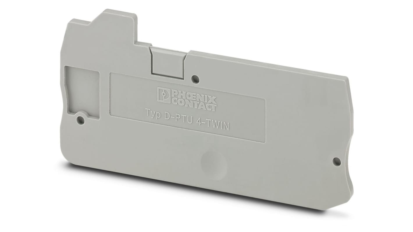 フエニックスコンタクト DINレール取付用端子アクセサリ エンドカバー D-PTU 4-TWINシリーズ